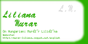 liliana murar business card